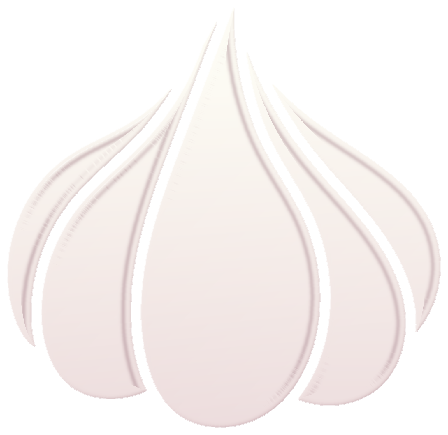 The garlic, in frosted glass